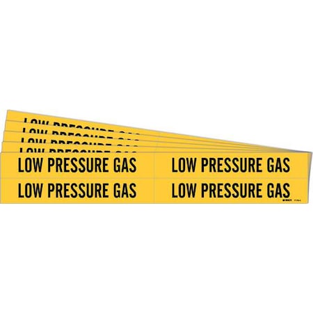 Pipe Marker, Black, Low Pressure Gas, PK5, 7176-4-PK MPN:7176-4-PK