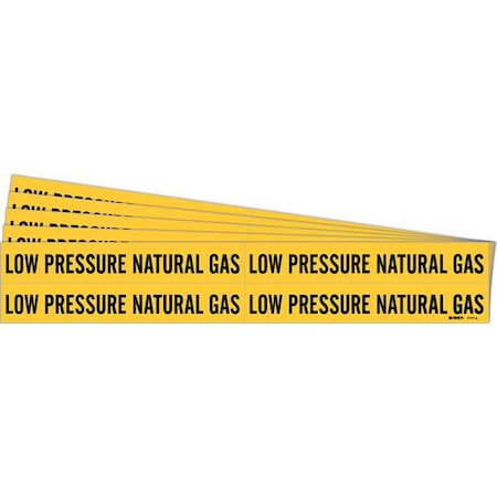 Pipe Marker, Low Pressure Natural Gas, PK5, 7177-4-PK MPN:7177-4-PK