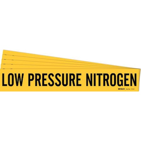 Pipe Marker, Low Pressure Nitrogen, PK5, 7178-1-PK MPN:7178-1-PK