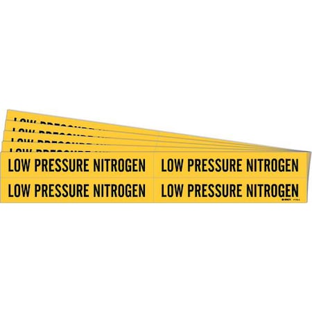 Pipe Marker, Low Pressure Nitrogen, PK5, 7178-4-PK MPN:7178-4-PK