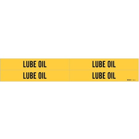Pipe Marker, Lube Oil, Yel, 3/4 to 2-3/8 In MPN:7181-4