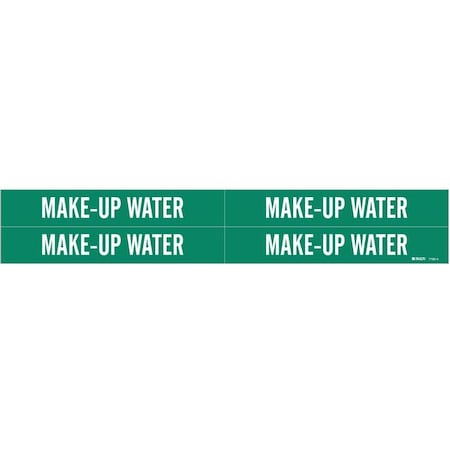 Pipe Marker, Make Up Water, 3/4to2-3/8 In MPN:7182-4