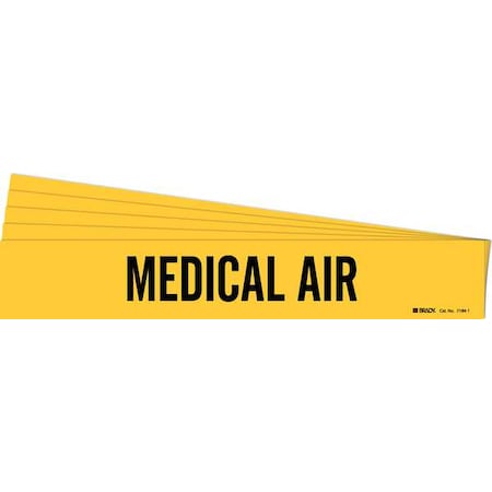 Pipe Marker, Black, Medical Air, PK5, 7184-1-PK MPN:7184-1-PK