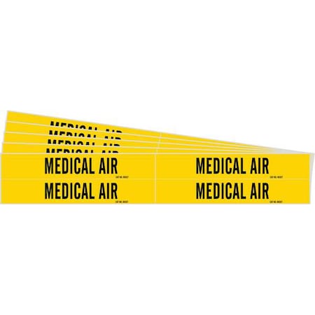 Pipe Marker, Black, Medical Air, PK5, 7184-4-PK MPN:7184-4-PK