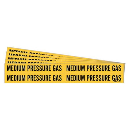 Pipe Marker, Medium Pressure Gas, PK5, 7189-4-PK MPN:7189-4-PK