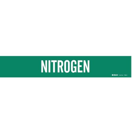 Pipe Marker, Nitrogen, Gn, 2-1/2 to7-7/8 In, 7198-1 MPN:7198-1