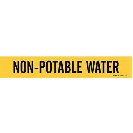 Pipe Mrkr, Non-Potable Water, 2-1/2to7-7/8, 7203-1 MPN:7203-1