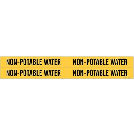 Pipe Mrkr, Non-Potable Water, 3/4to2-3/8In MPN:7203-4