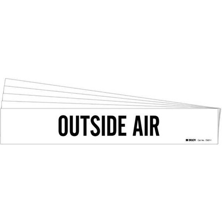 Pipe Marker, Black, Outside Air, PK5, 7207-1-PK MPN:7207-1-PK