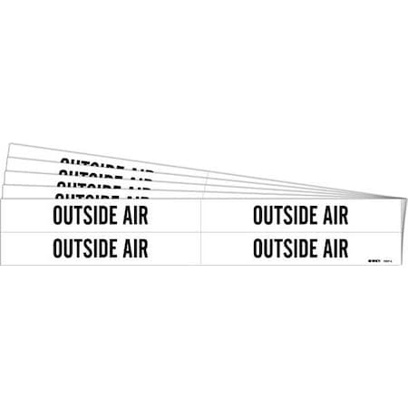 Pipe Marker, Black, Outside Air, PK5, 7207-4-PK MPN:7207-4-PK
