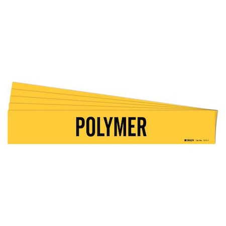 Pipe Marker, Adhesive, Black, Polymer, PK5, 7215-1-PK MPN:7215-1-PK