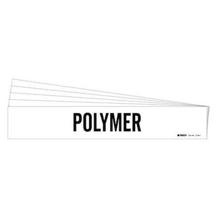 Pipe Marker, Adhesive, Black, Polymer, PK5, 7216-1-PK MPN:7216-1-PK