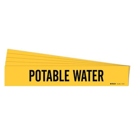 Pipe Marker, Potable Water, PK5, 7218-1-PK MPN:7218-1-PK