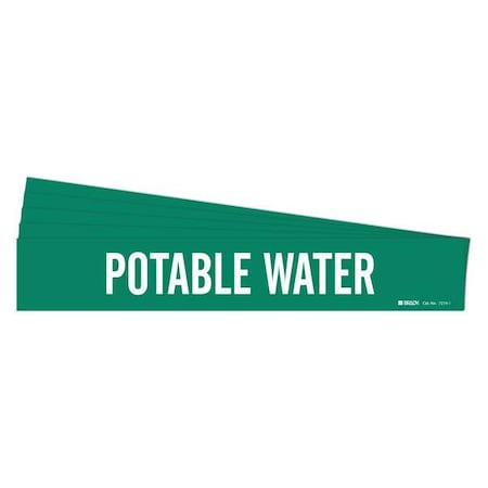 Pipe Marker, Potable Water, PK5, 7219-1-PK MPN:7219-1-PK