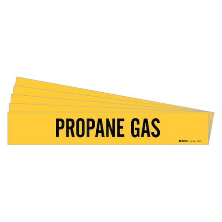 Pipe Marker, Black, Propane Gas, PK5, 7227-1-PK MPN:7227-1-PK