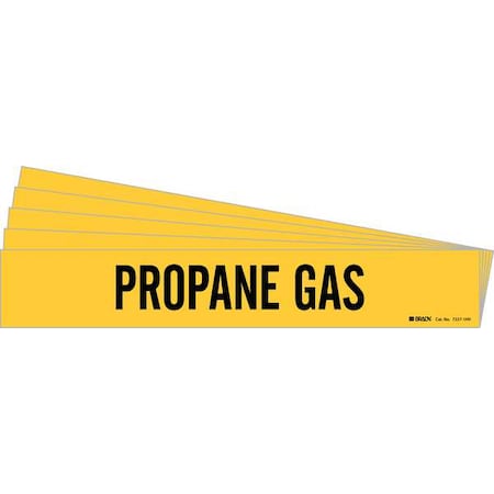 Pipe Marker, Black, Propane Gas, PK5, 7227-1HV-PK MPN:7227-1HV-PK