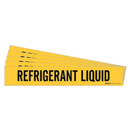 Pipe Marker, Black, Refrigerant Liquid, PK5, 7235-1HV-PK MPN:7235-1HV-PK