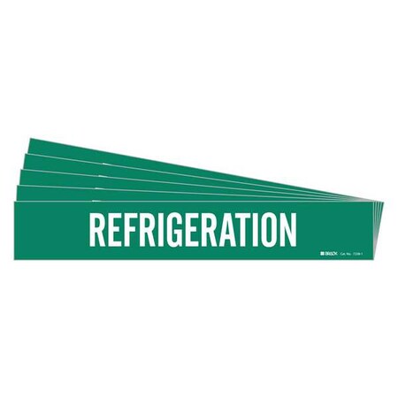 Pipe Marker, White, Refrigeration, PK5, 7238-1-PK MPN:7238-1-PK