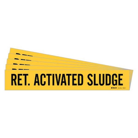Pipe Marker, Return Activated Sludge, PK5, 7245-1-PK MPN:7245-1-PK