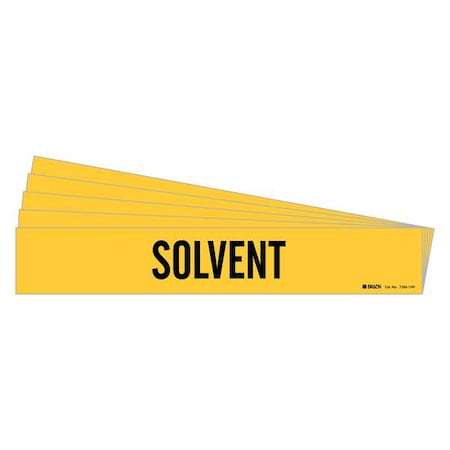 Pipe Marker, Adhesive, Black, Solvent, PK5, 7266-1HV-PK MPN:7266-1HV-PK