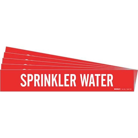 Pipe Marker, White, Sprinkler Water, PK5, 7269-1HV-PK MPN:7269-1HV-PK