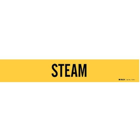 Pipe Marker, Steam, Yel, 2-1/2 to 7-7/8 In MPN:7270-1