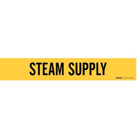 Pipe Marker, Steam Supply, 2-1/2to7-7/8 In MPN:7272-1