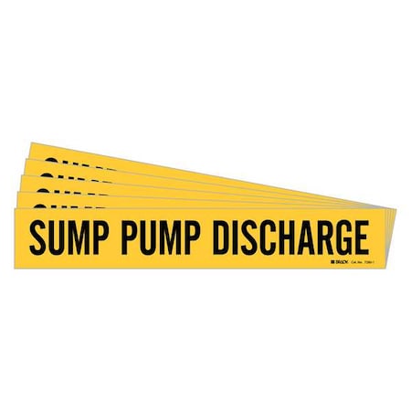Pipe Marker, Sump Pump Discharge, PK5, 7280-1-PK MPN:7280-1-PK