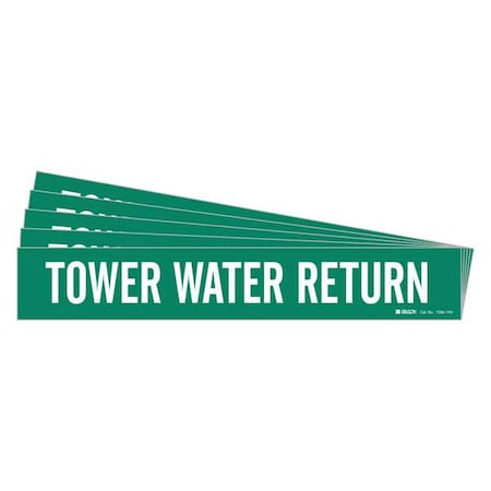 Pipe Marker, Tower Water Return, PK5 MPN:7286-1HV-PK
