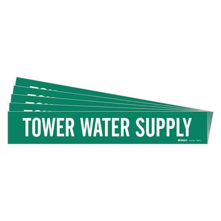 Pipe Marker, Tower Water Supply, PK5, 7287-1-PK MPN:7287-1-PK