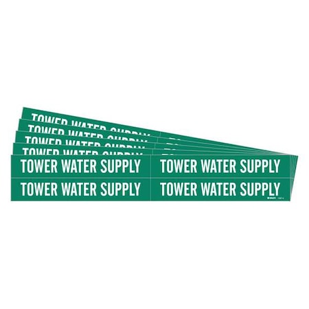 Pipe Marker, Tower Water Supply, PK5, 7287-4-PK MPN:7287-4-PK