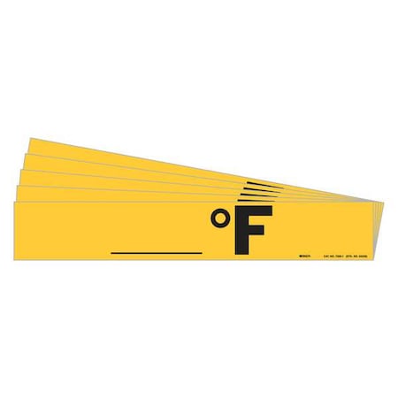 Pipe Marker, Adhesive, Black, F, PK5, 7308-1-PK MPN:7308-1-PK