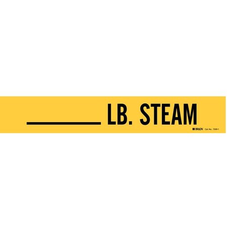 Pipe Mrkr, ___ Lb. Steam, 2 1/4in H, 14in W MPN:7309-1
