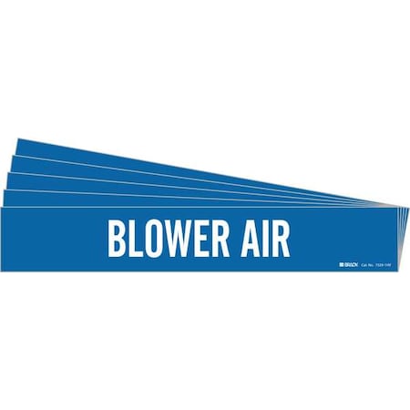Pipe Marker, White, Blower Air, PK5, 7329-1HV-PK MPN:7329-1HV-PK