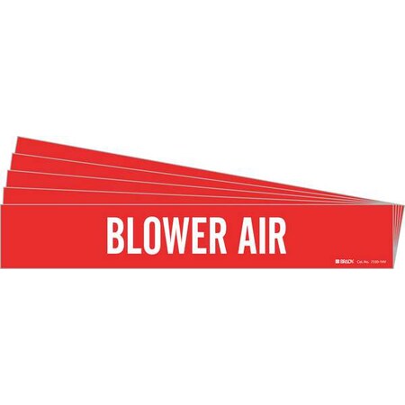 Pipe Marker, White, Blower Air, PK5, 7330-1HV-PK MPN:7330-1HV-PK