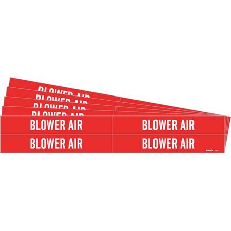 Pipe Marker, White, Blower Air, PK5, 7330-4-PK MPN:7330-4-PK