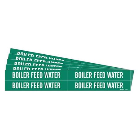 Pipe Marker, Boiler Feed Water, PK5 MPN:7332-4-PK