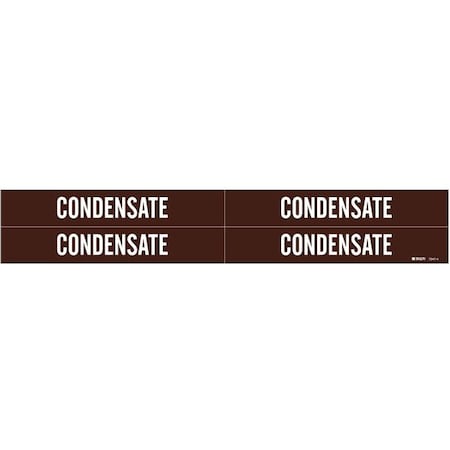 Pipe Marker, Condensate, Br, 3/4 to2-3/8 In MPN:7347-4
