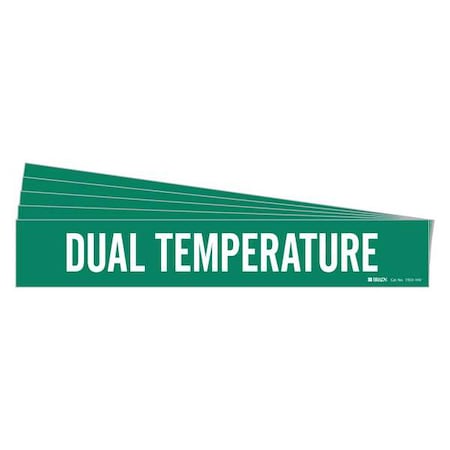 Pipe Marker, White, Dual Temperature, PK5, 7353-1HV-PK MPN:7353-1HV-PK