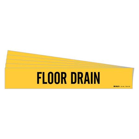 Pipe Marker, Black, Floor Drain, PK5, 7356-1HV-PK MPN:7356-1HV-PK