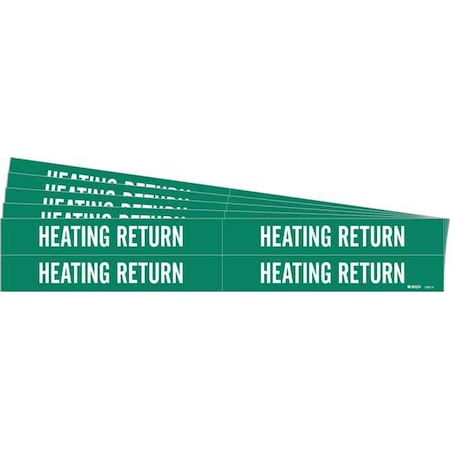 Pipe Marker, White, Heating Return, PK5, 7362-4-PK MPN:7362-4-PK