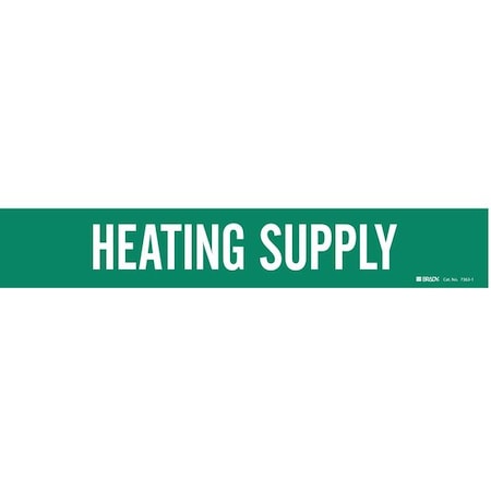 Pipe Mrkr, Heating Supply, 2-1/2to7-7/8 In, 7363-1 MPN:7363-1