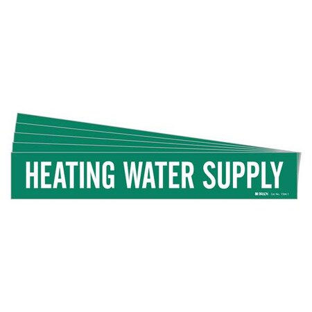 Pipe Marker, Heating Water Supply, PK5 MPN:7366-1-PK