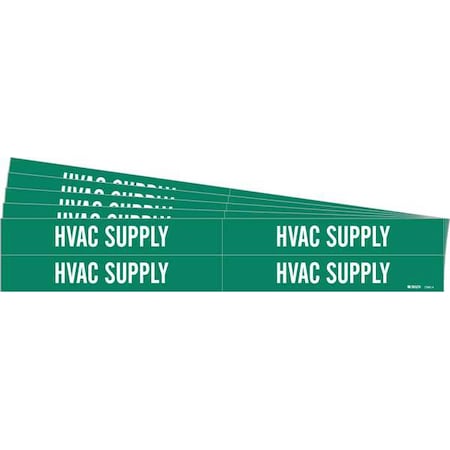 Pipe Marker, White, HVAC Supply, PK5, 7380-4-PK MPN:7380-4-PK