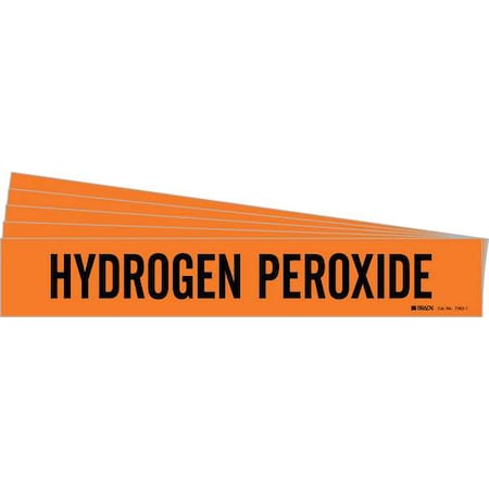 Pipe Marker, Black, Hydrogen Peroxide, PK5, 7383-1-PK MPN:7383-1-PK