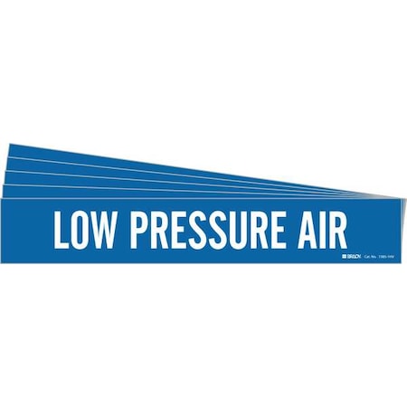 Pipe Marker, White, Low Pressure Air, PK5, 7385-1HV-PK MPN:7385-1HV-PK