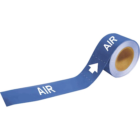 Pipe Marker, Air, 2 in H, 12 in W MPN:73861