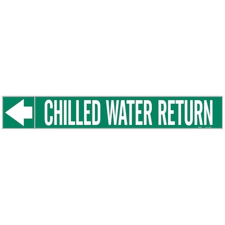 Pipe Marker, Chilled Water Return, 2 In.H MPN:73868