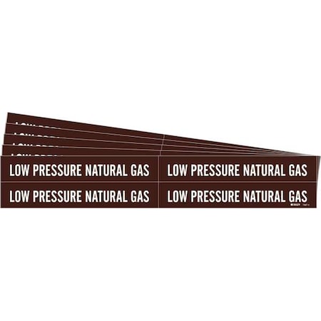 Pipe Marker, Low Pressure Natural Gas, PK5, 7387-4-PK MPN:7387-4-PK