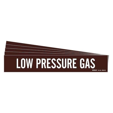 Pipe Marker, White, Low Pressure Gas, PK5, 7388-1HV-PK MPN:7388-1HV-PK